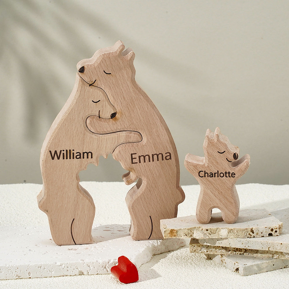 Bear Family - Personalized Family Wooden Puzzle