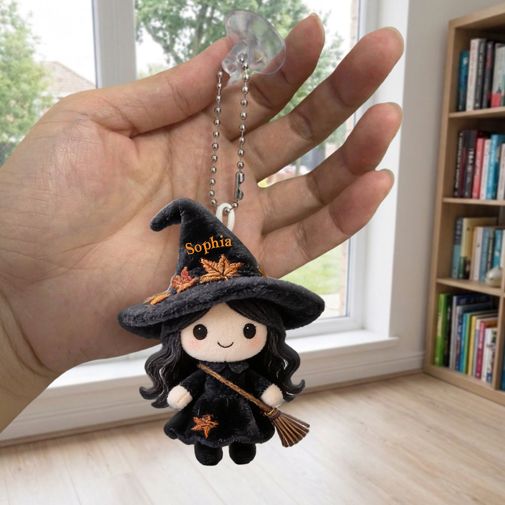 It's Time - Personalized Witch Tumbler With Plush Charm