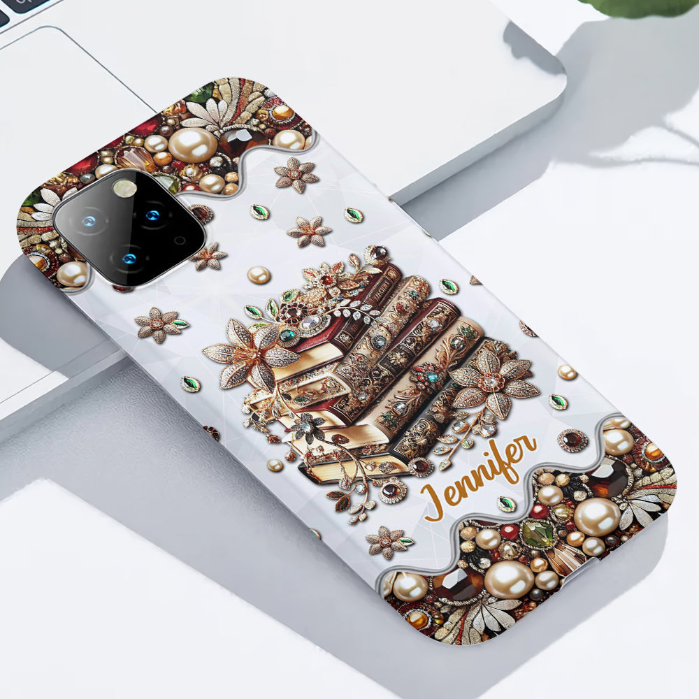 Just A Girl Who Loves Books - Personalized Book Full Print Phone Case