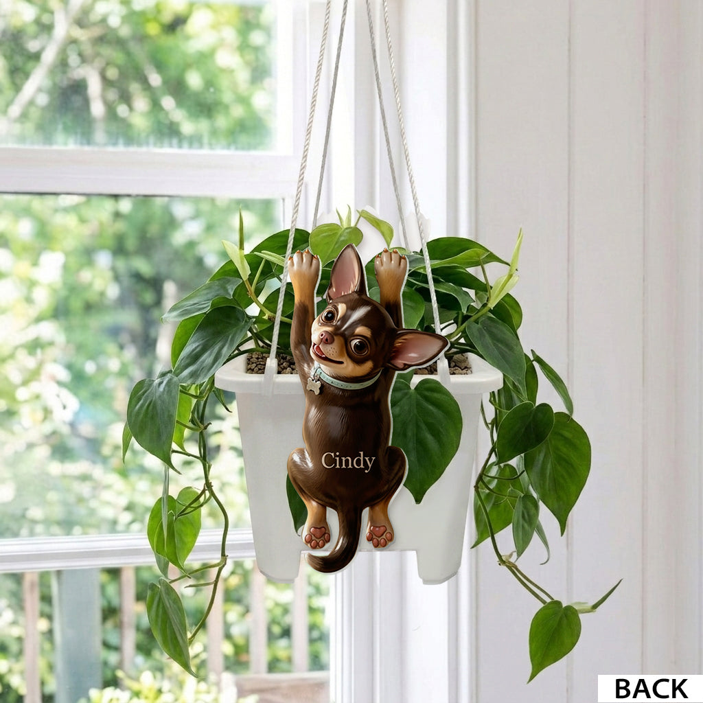 Custom Any Photo Funny Pet - Personalized Dog Hanging Pot