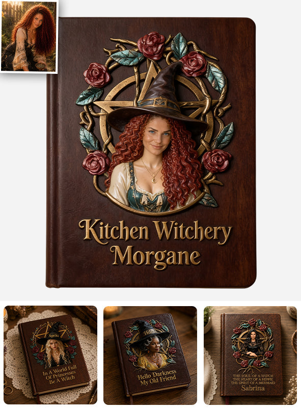 Enchanted Grimoire - Personalized Witch Leather Journal
