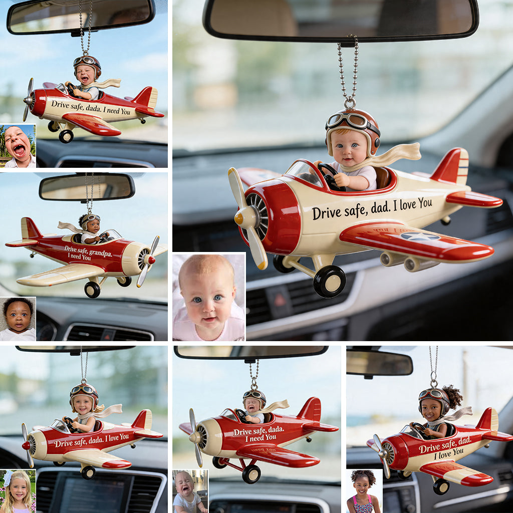 Father Gift Idea, Mom Gift Idea - Personalized Father Car Ornament