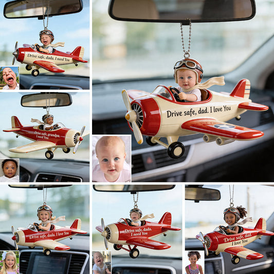 Father Gift Idea, Mom Gift Idea - Personalized Father Car Ornament