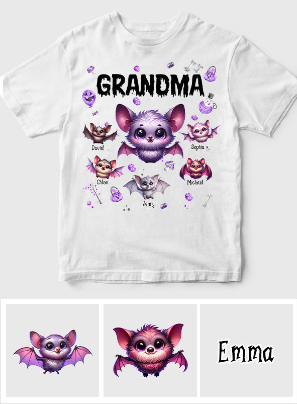 Grandma Of Littel Monsters - Personalized Grandma T-shirt And Hoodie