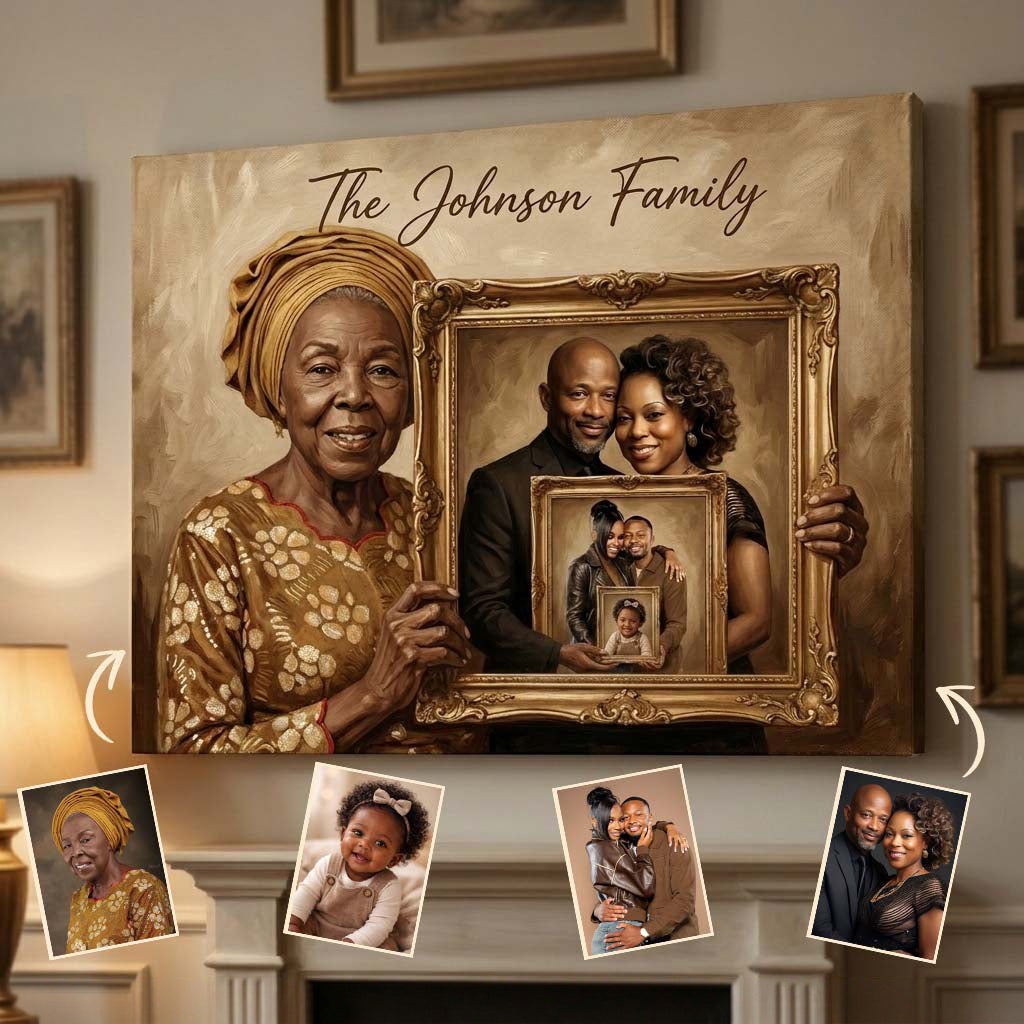 Family Generations - Personalized Family Canvas And Poster
