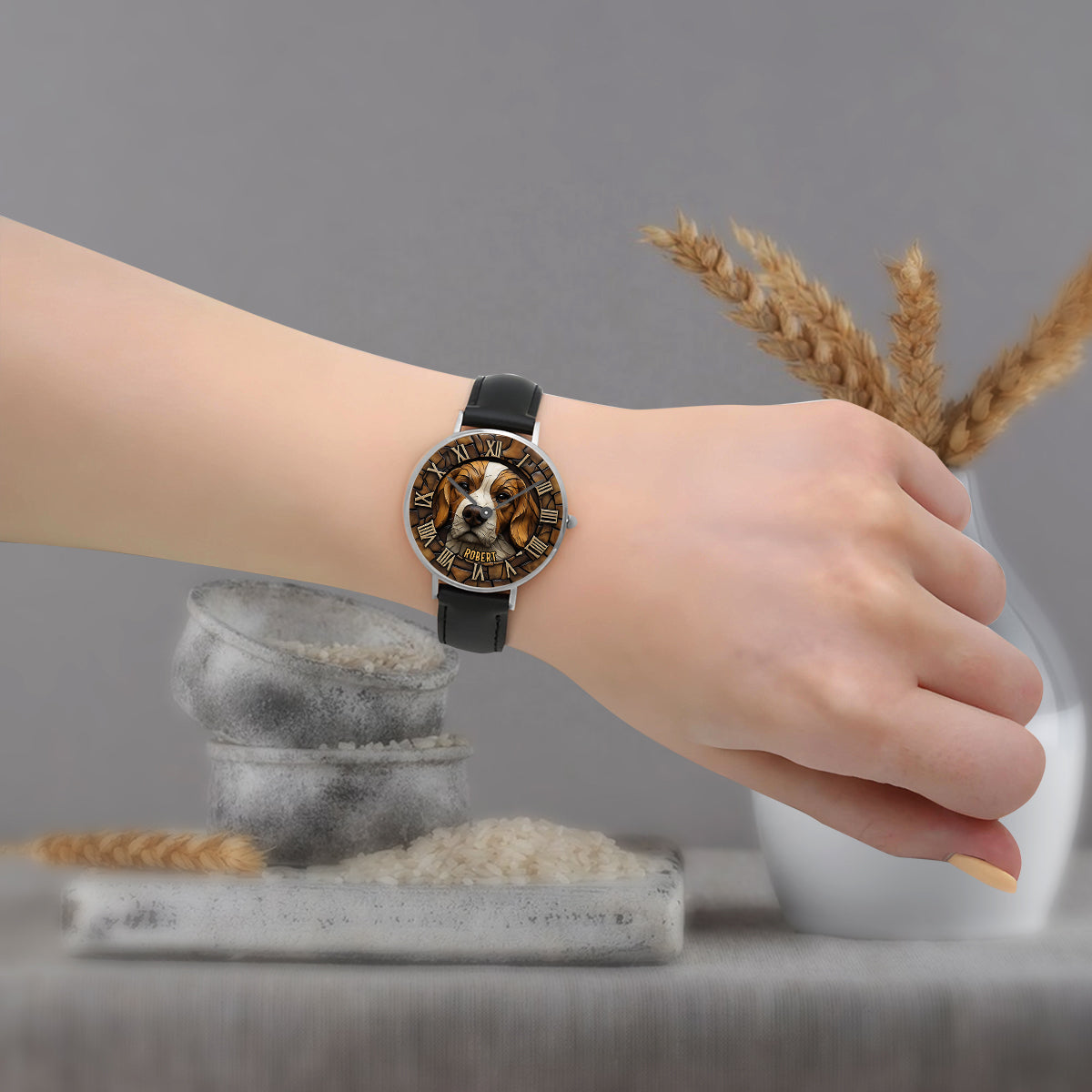 Brave Beagle - Personalized Dog Hand Watch