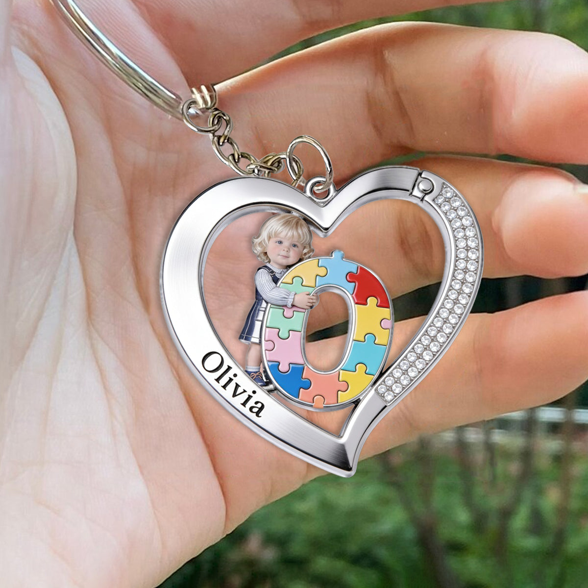 Autism Letter - Personalized Autism Awareness Keychain