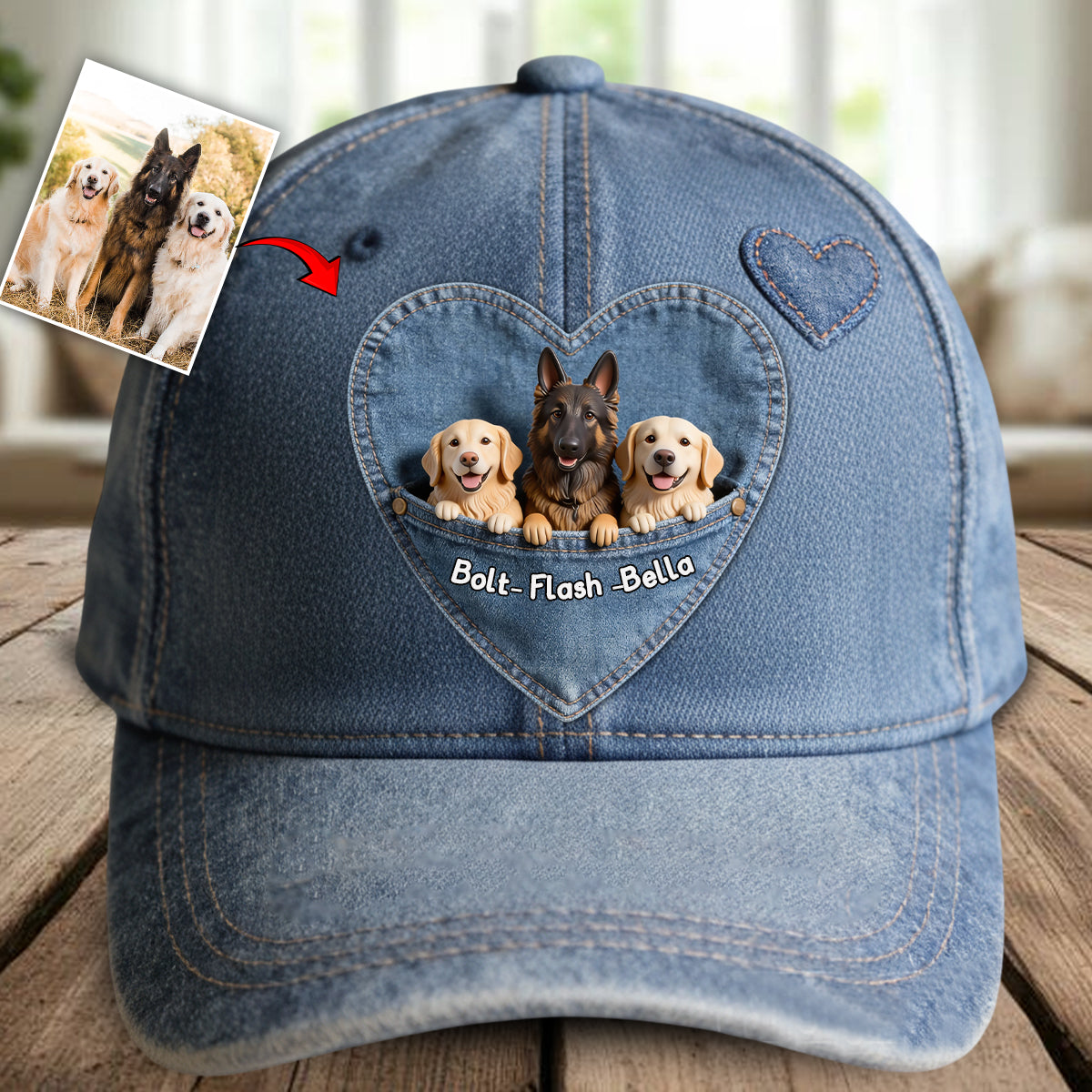 Custom From Any Photo - Personalized Dog Classic Cap