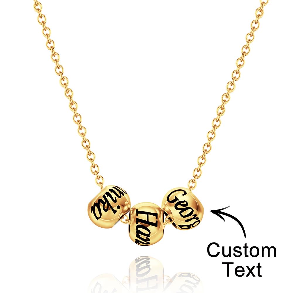 Engraved Necklace Optional Bead Charm Optional Bead Charm - gift for who lost a loved one - Personalized Necklace