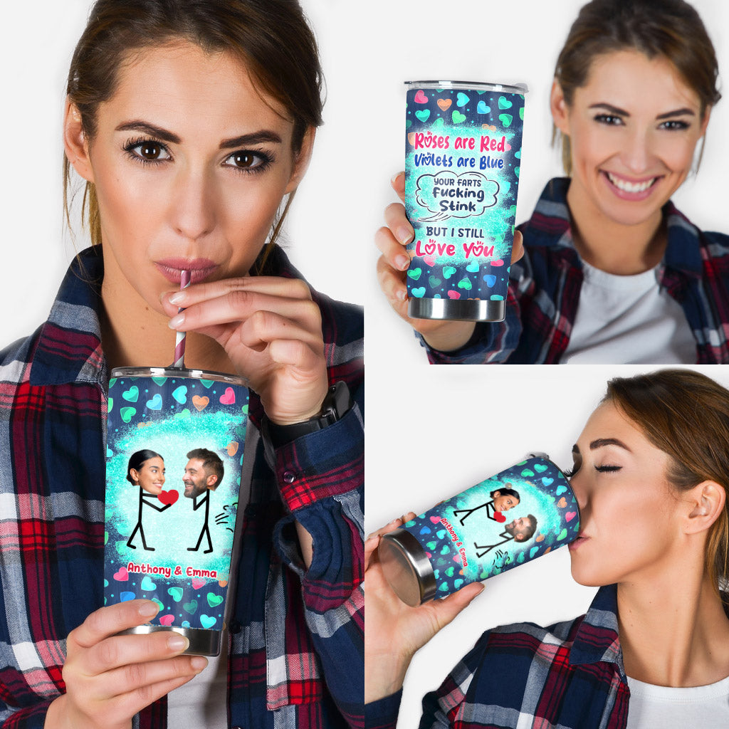 Funny Photo Inserted Couple - Personalized Couple Tumbler