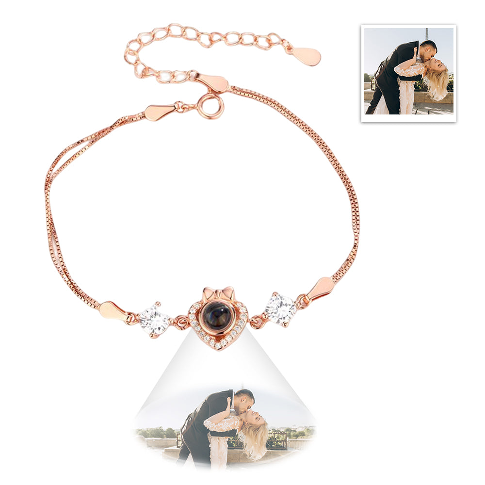 Personalized Bow Heart Charm