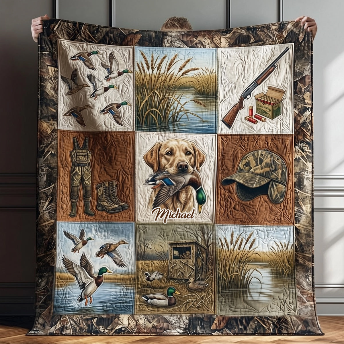 Duck Hunting - Personalized Hunting Blanket