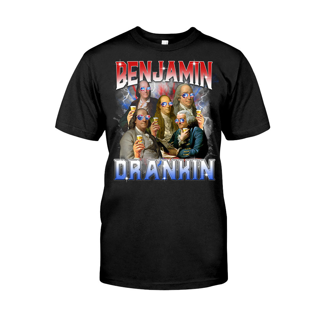 Benjamin Drankin Bootleg Rap Vintage Style - Patriot T-shirt And Hoodie