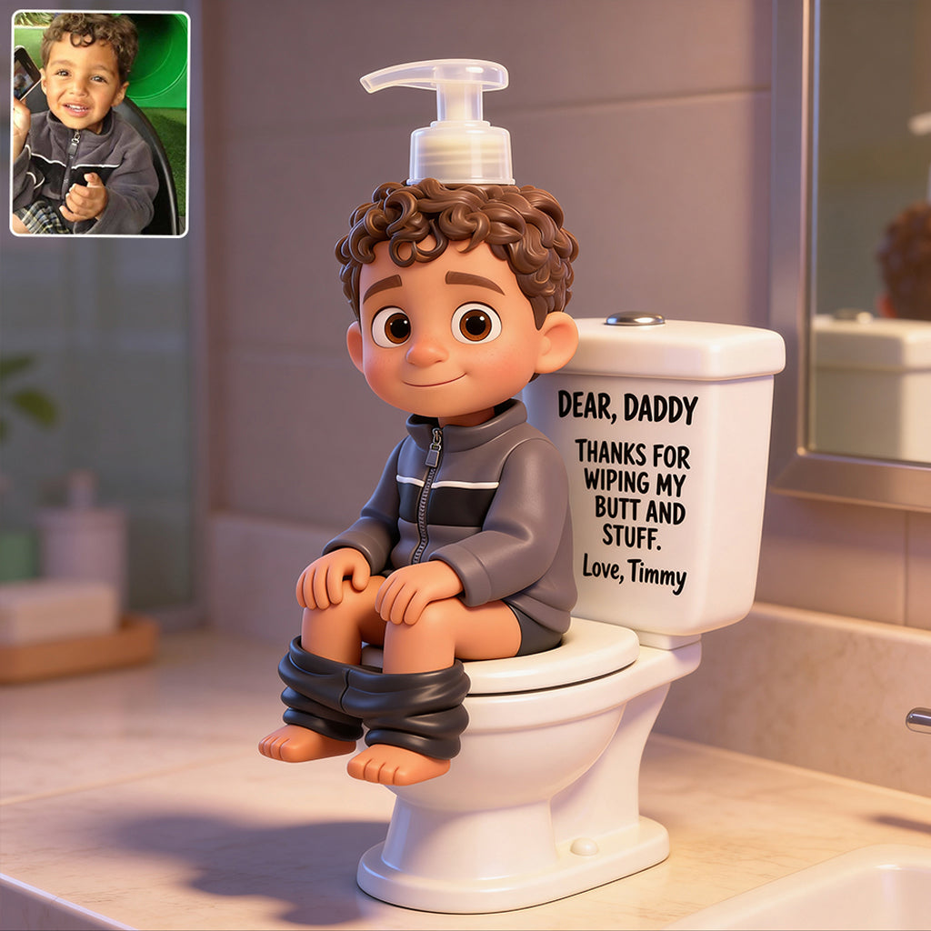 Cute And Funny Gift For Parents, Funny Father's Day Gift - Personalized Father Pump Dispenser