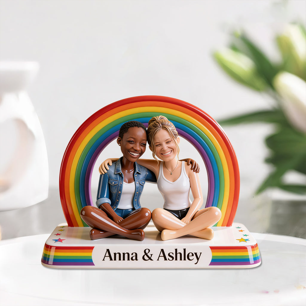 LGBT Pride Month - Personalized LGBT Support Custom Shaped Acrylic Plaque