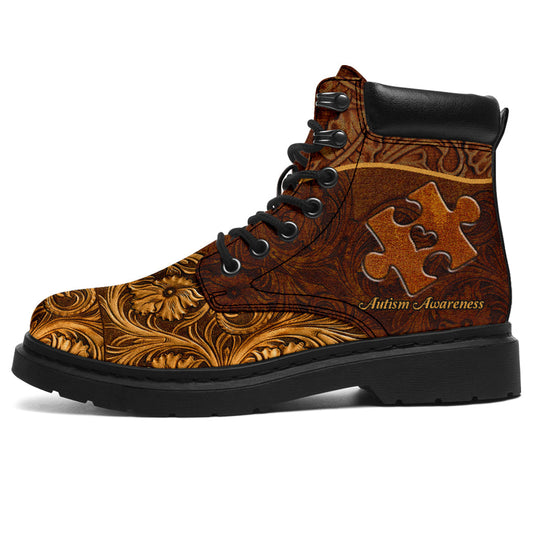 Accept Understand Love Autism Awareness All Season Boots 0622