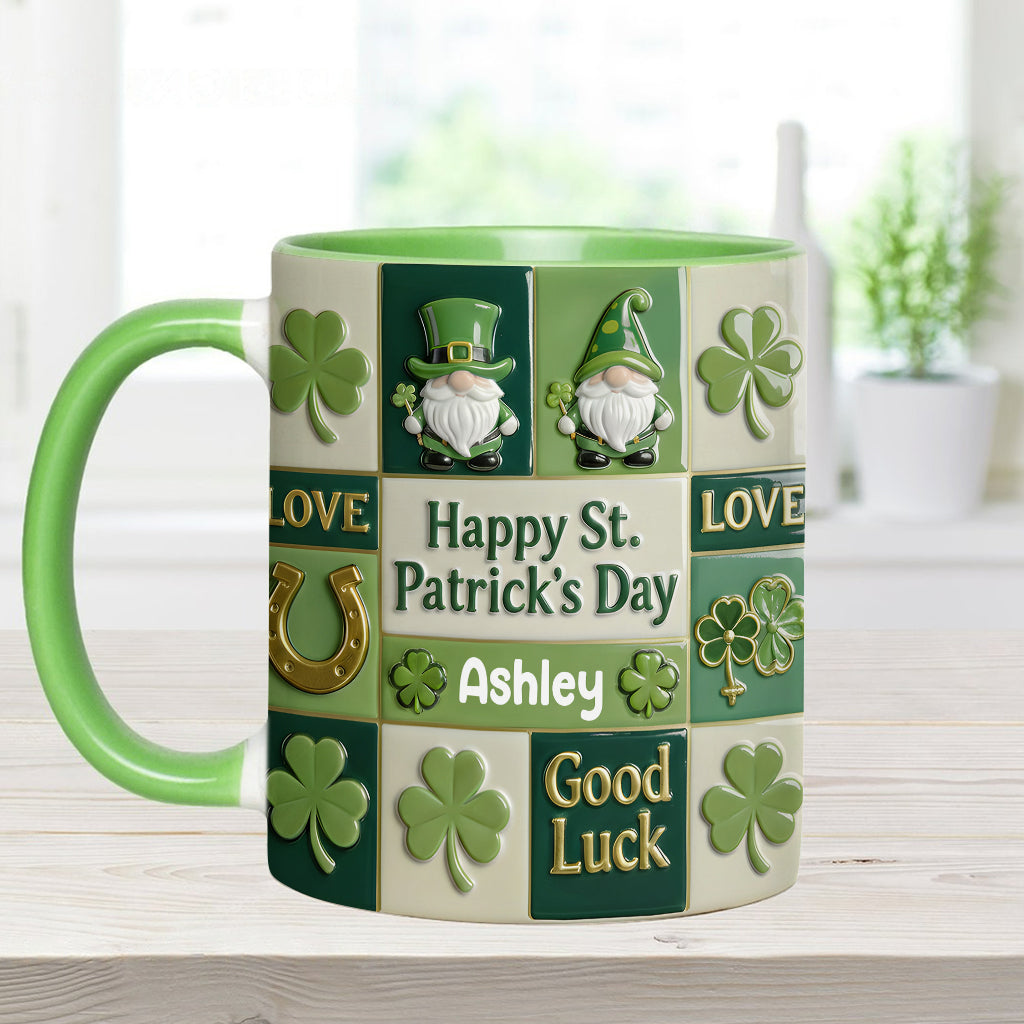 Happy St. Patrick's Day - Personalized Irish Accent Mug & Coaster