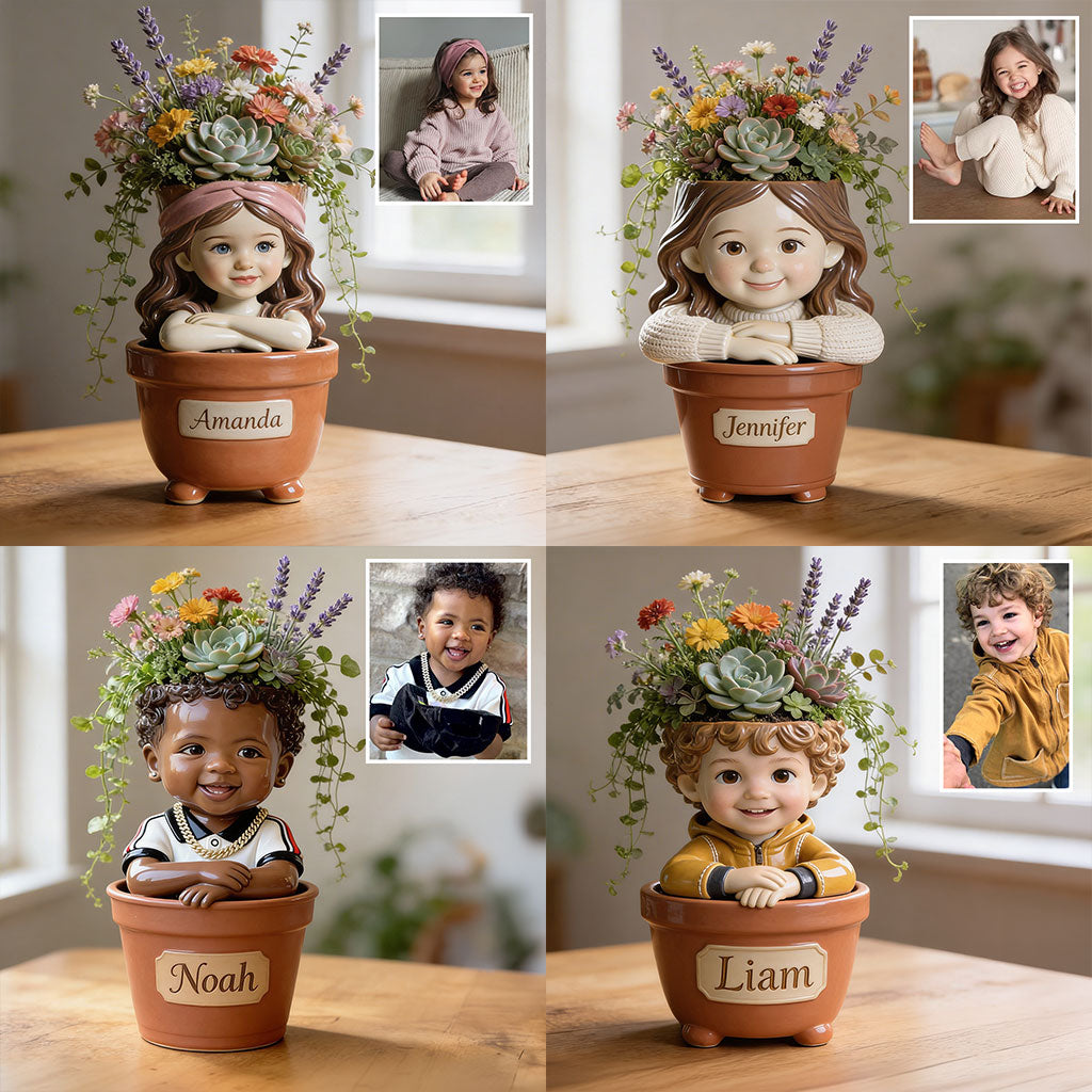 Custom Any Photo - Personalized Kid Acrylic Pot