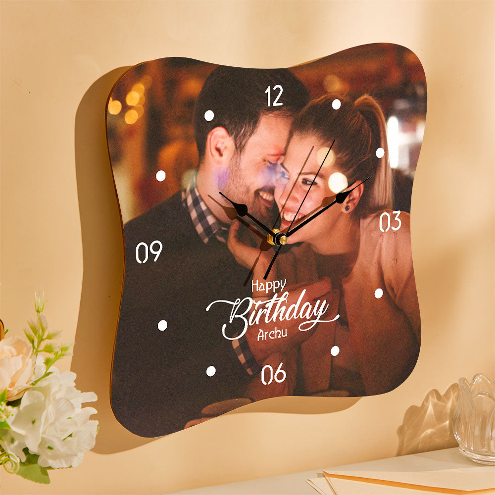 Custom Photo Clock - Personalized Birthday Clock