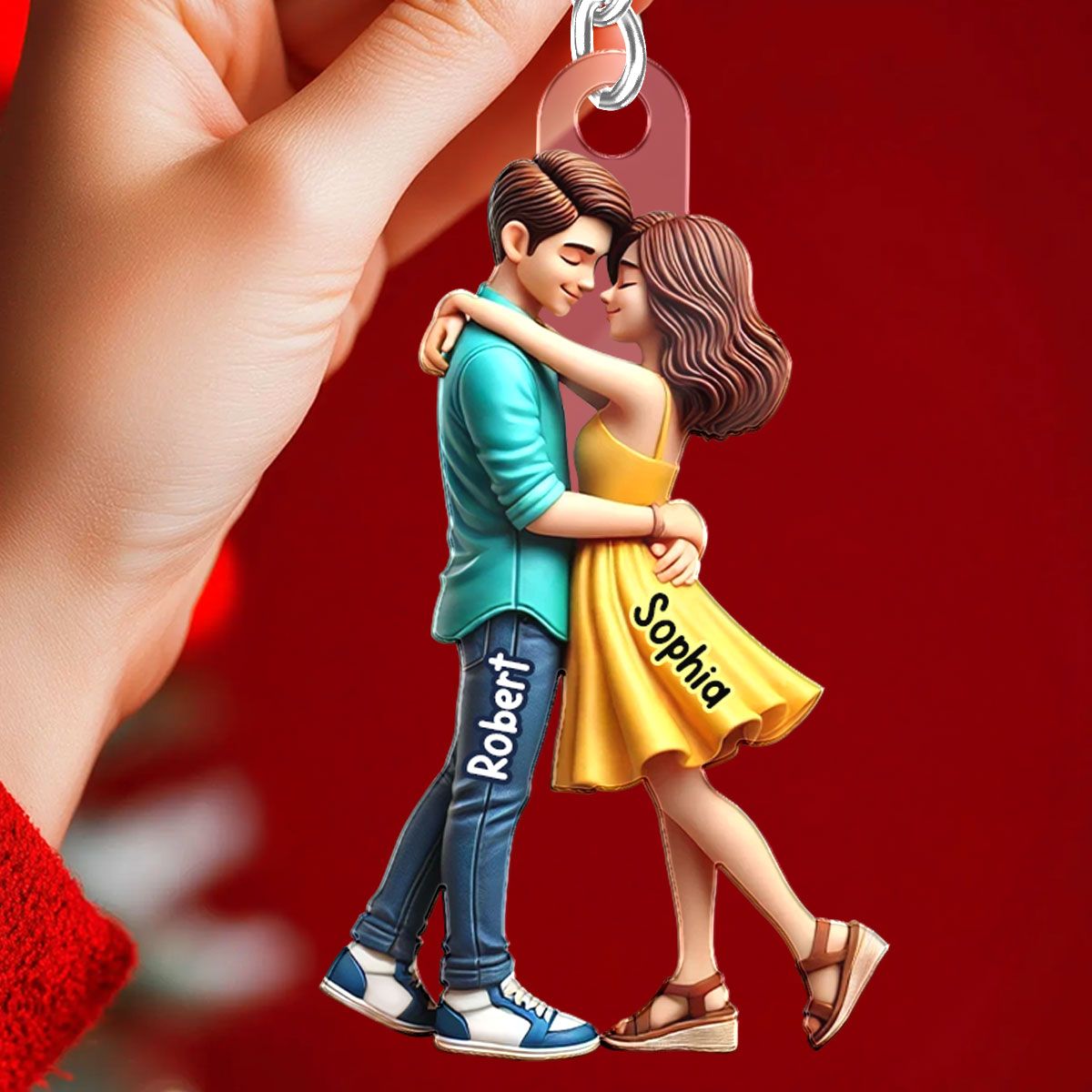Personalized Couple Embrace Ornament - A Perfect Expression of Love, Commemorating Your Special Moments