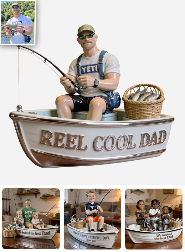 Fishing Dad - Personalized Fishing Custom Shaped Acrylic Plaque