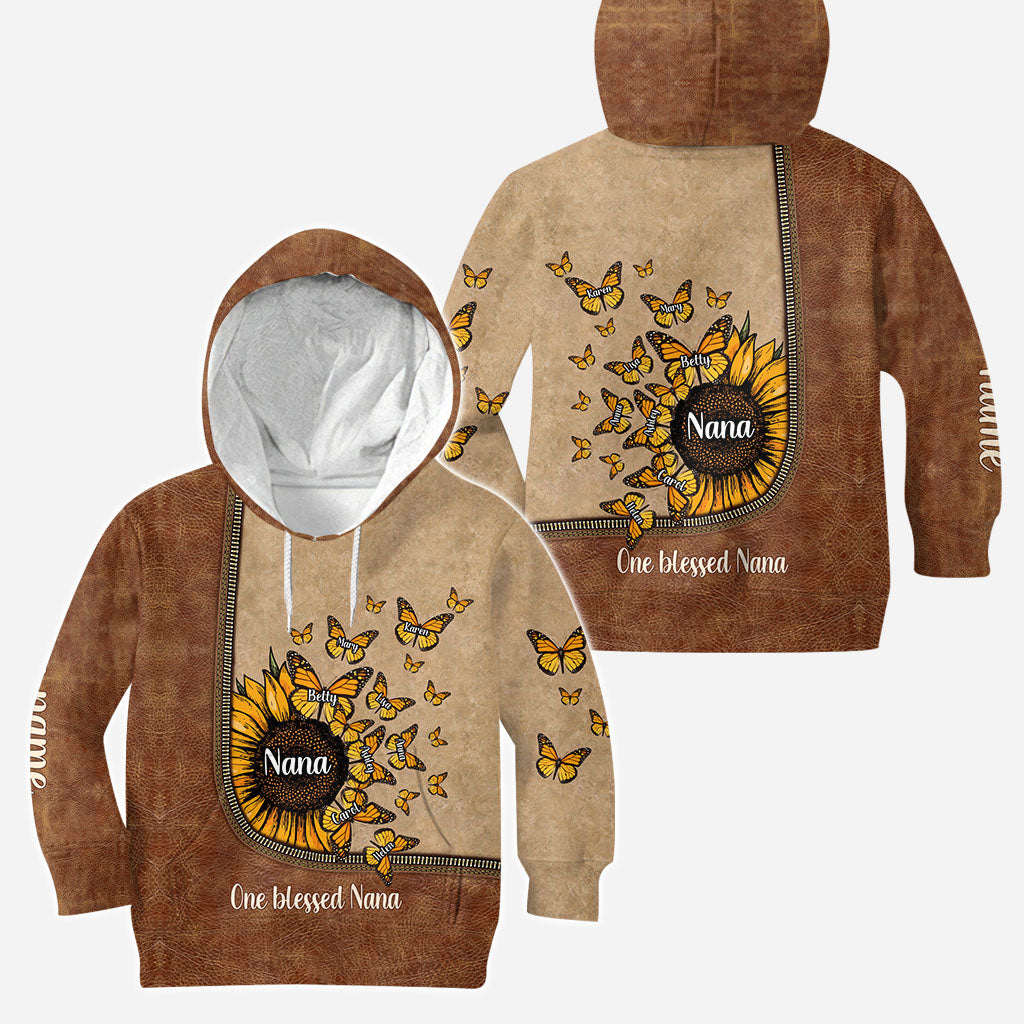 Beautiful Sunflower My Greatest Blessings  - Personalized Grandma Hoodie and Leggings