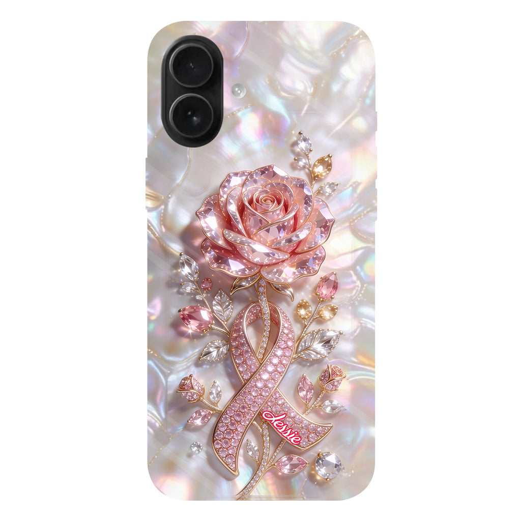 Faith Hope Love - Personalized Breast Cancer Awareness Full Print Phone Case