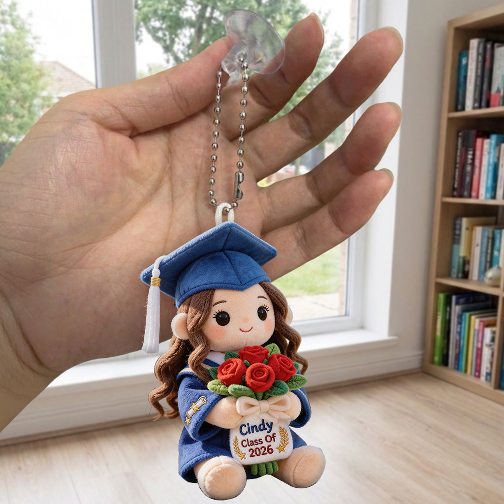 Class Of 2026 - Personalized Graduation Plush Keychain