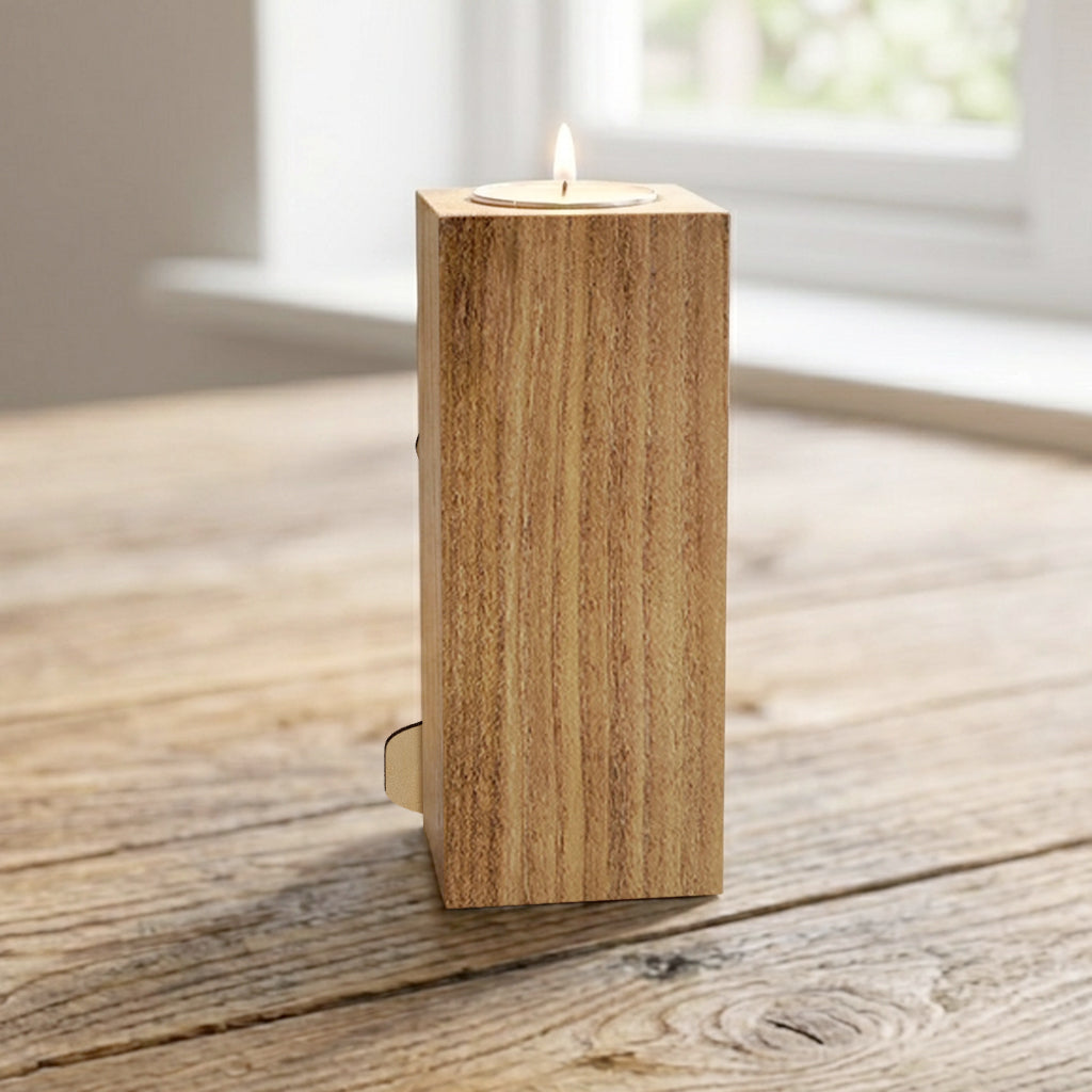 Light Me - Personalized Spicy Couple Custom Shape Wooden Candle Holder