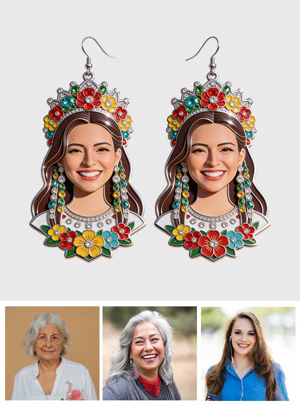 Cinco De Mayo, Mexican Vibes - Personalized Cinco de Mayo Earrings