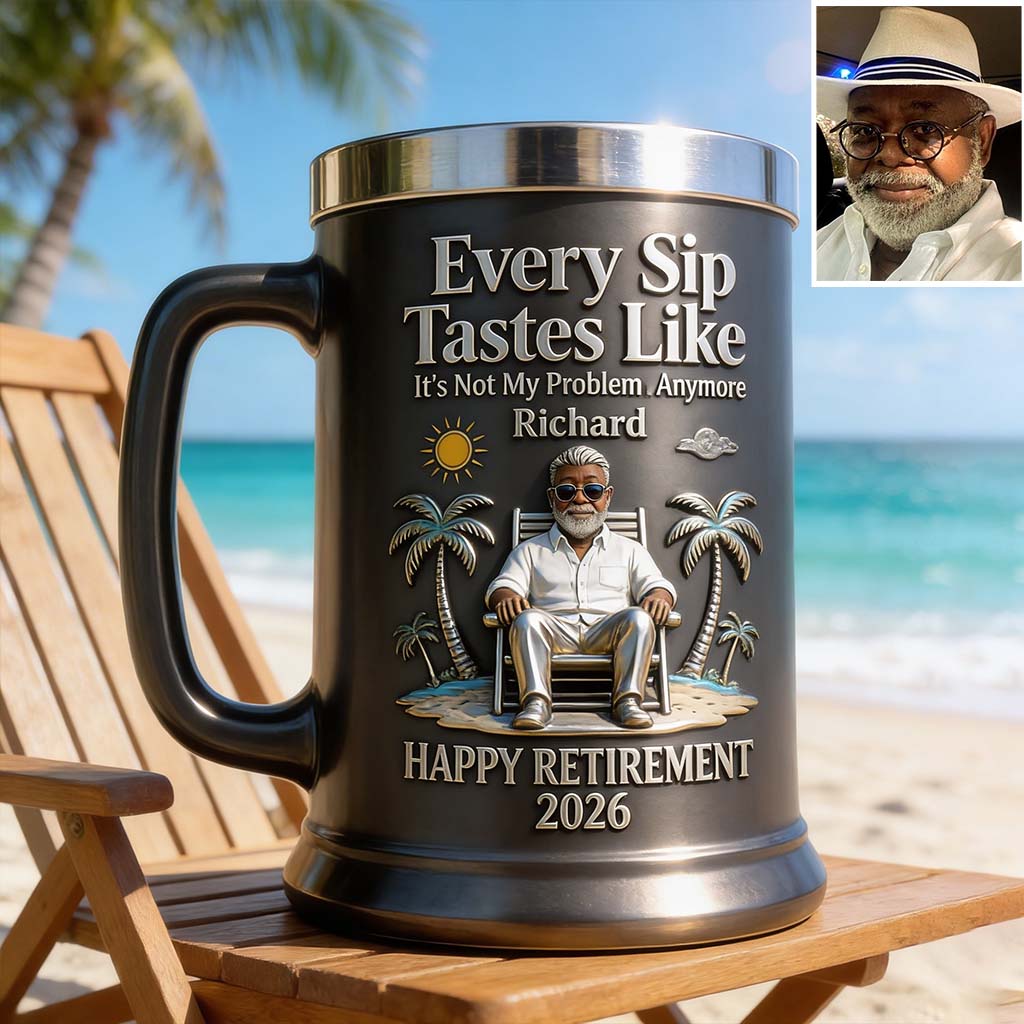 Happy Retirement - Personalized Retired Beer Stein