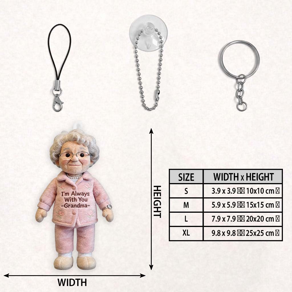 Always With You - Personalized Memorial Plush Keychain