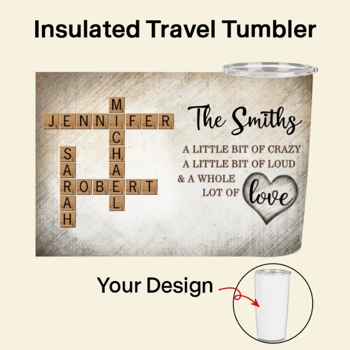 Personalized Family Name Scrabble Poster or Keychain - Unique Gift for Family Love & Memories