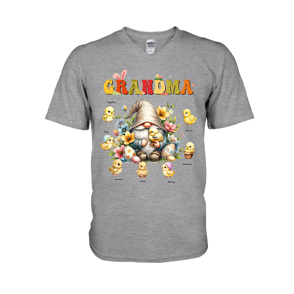 Gift For Grandma Easter Gnome - Personalized Grandma T-shirt And Hoodie