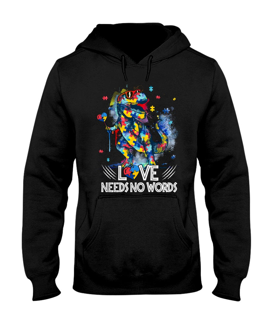 Autism Love Needs No Words - Autism Awareness T-shirt and Hoodie 0921