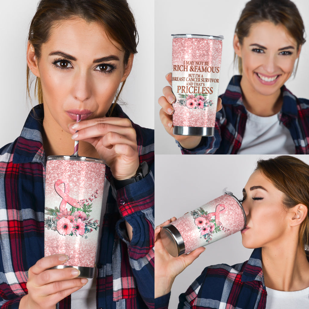 Breast Cancer Survivor Breast Cancer Awareness Tumbler 0622