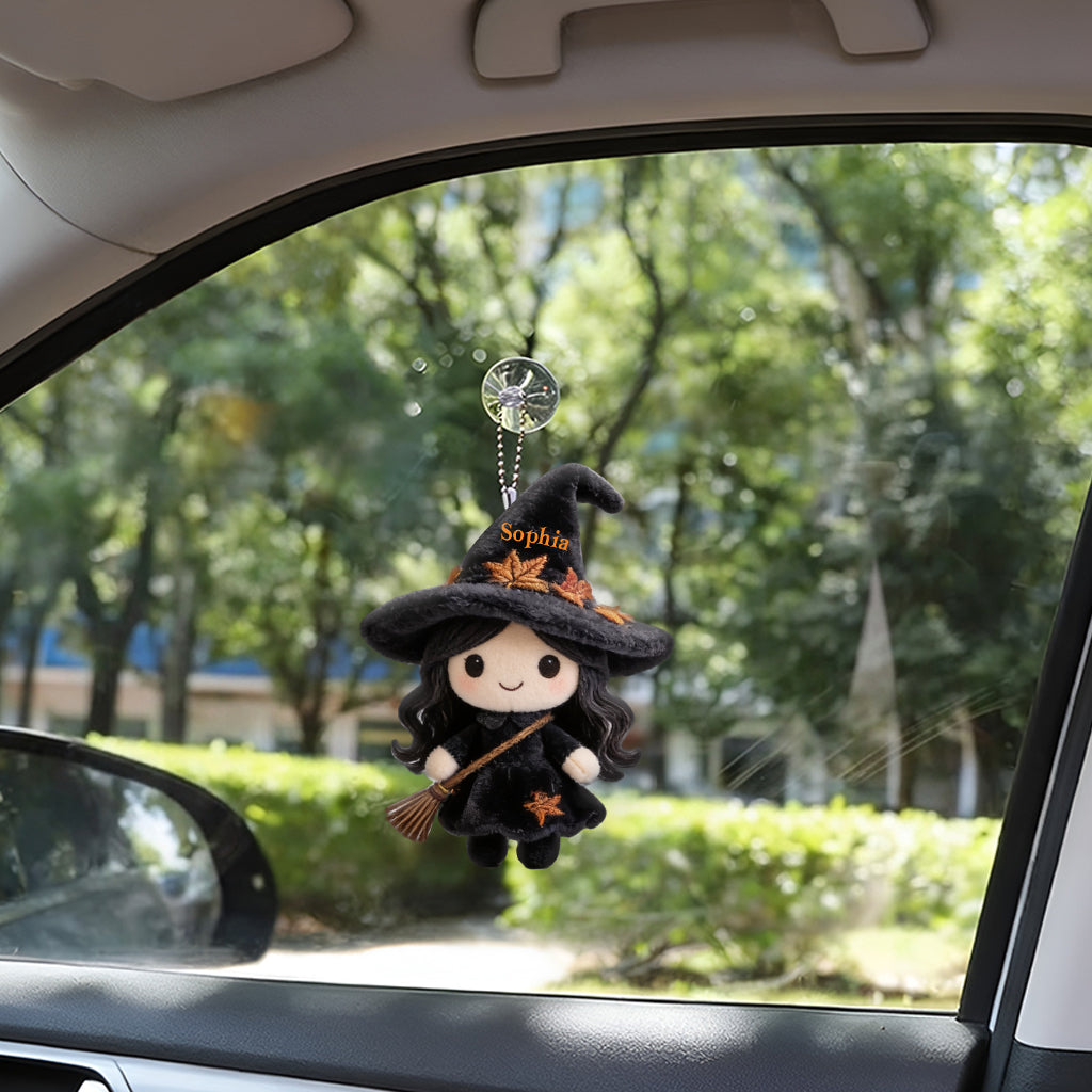 It's Time - Personalized Witch Tumbler With Plush Charm
