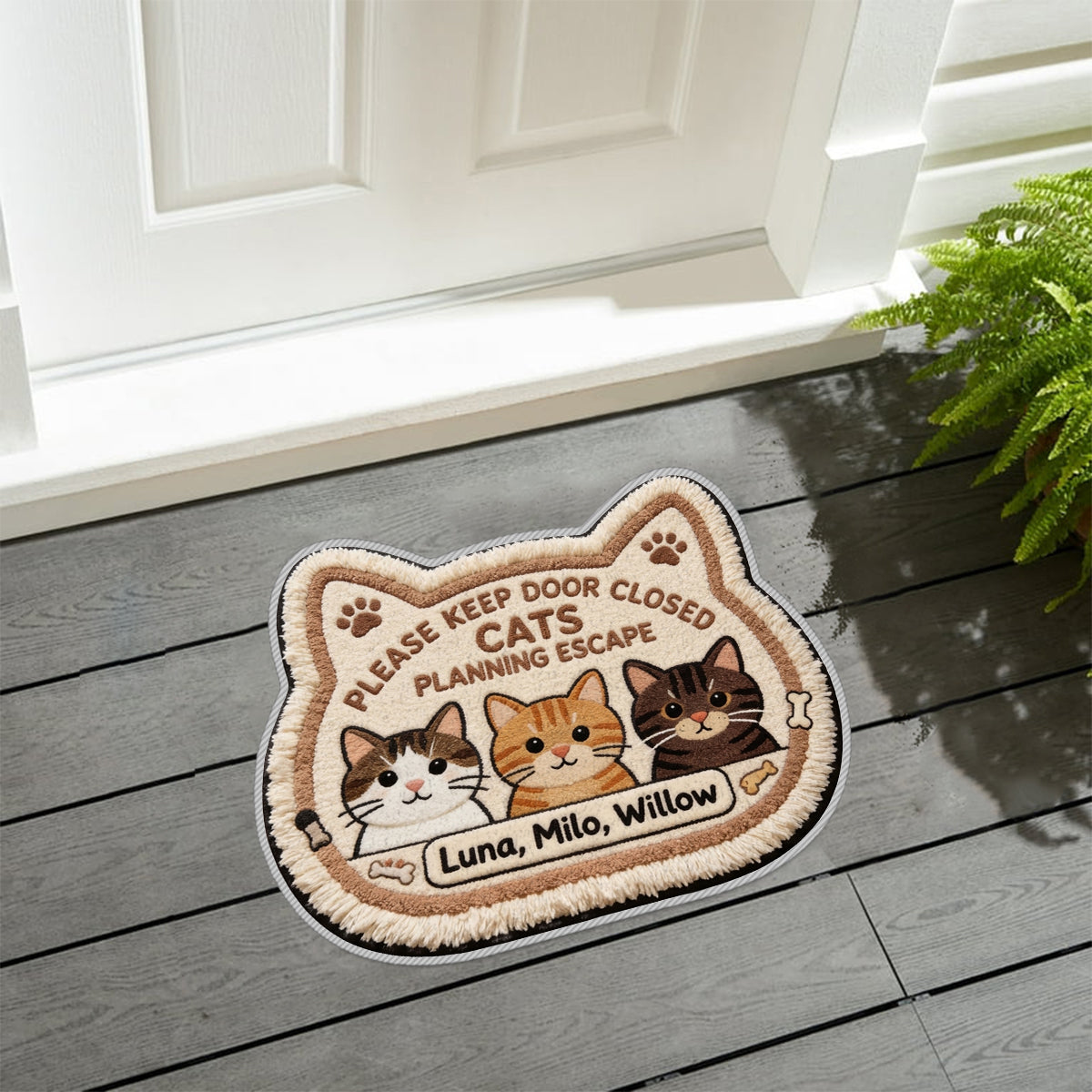 Custom Any Photo - Personalized Cat Non-Slip Tufted Rug