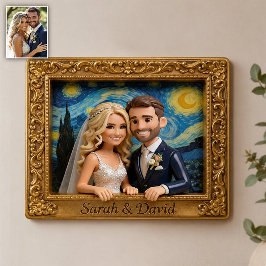 I Love You - Personalized Couple 2 Layered Wood Sign / Wood Plaque