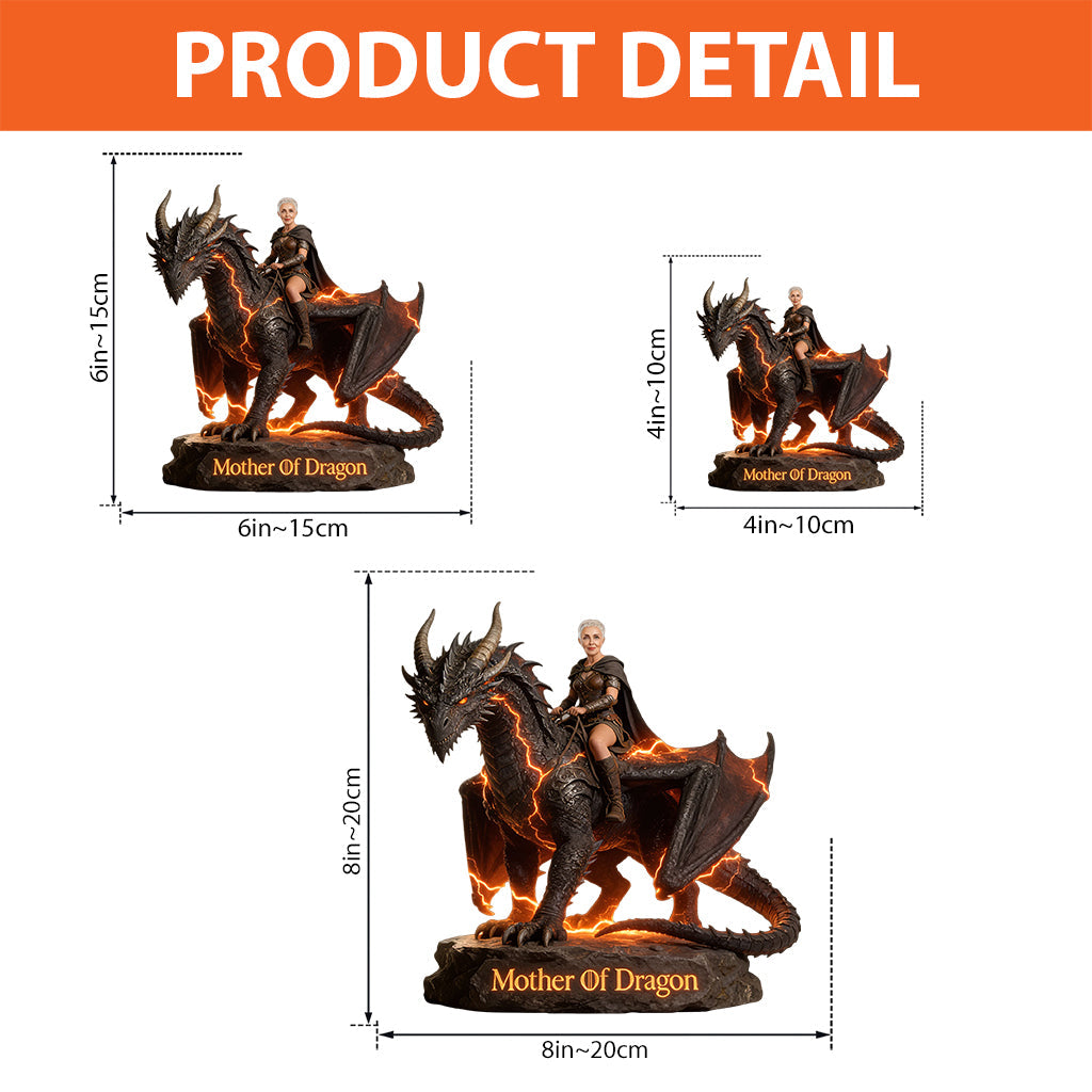 Flying With The Dragon - Personalized Dragon Custom Shaped Acrylic Plaque