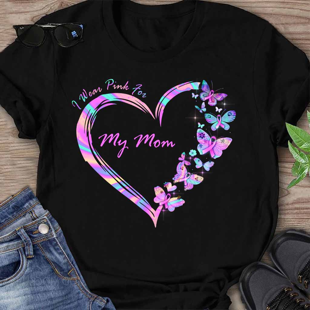 I Wear Pink - Breast Cancer Awareness Personalized T-shirt And Hoodie