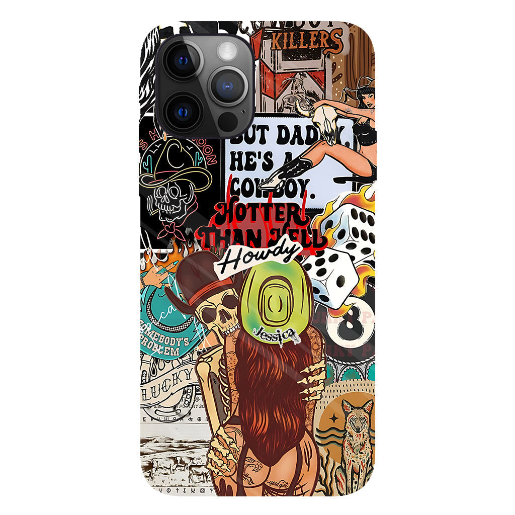 Howdy Cowgirl - Personalized Cowgirl Full Print Phone Case