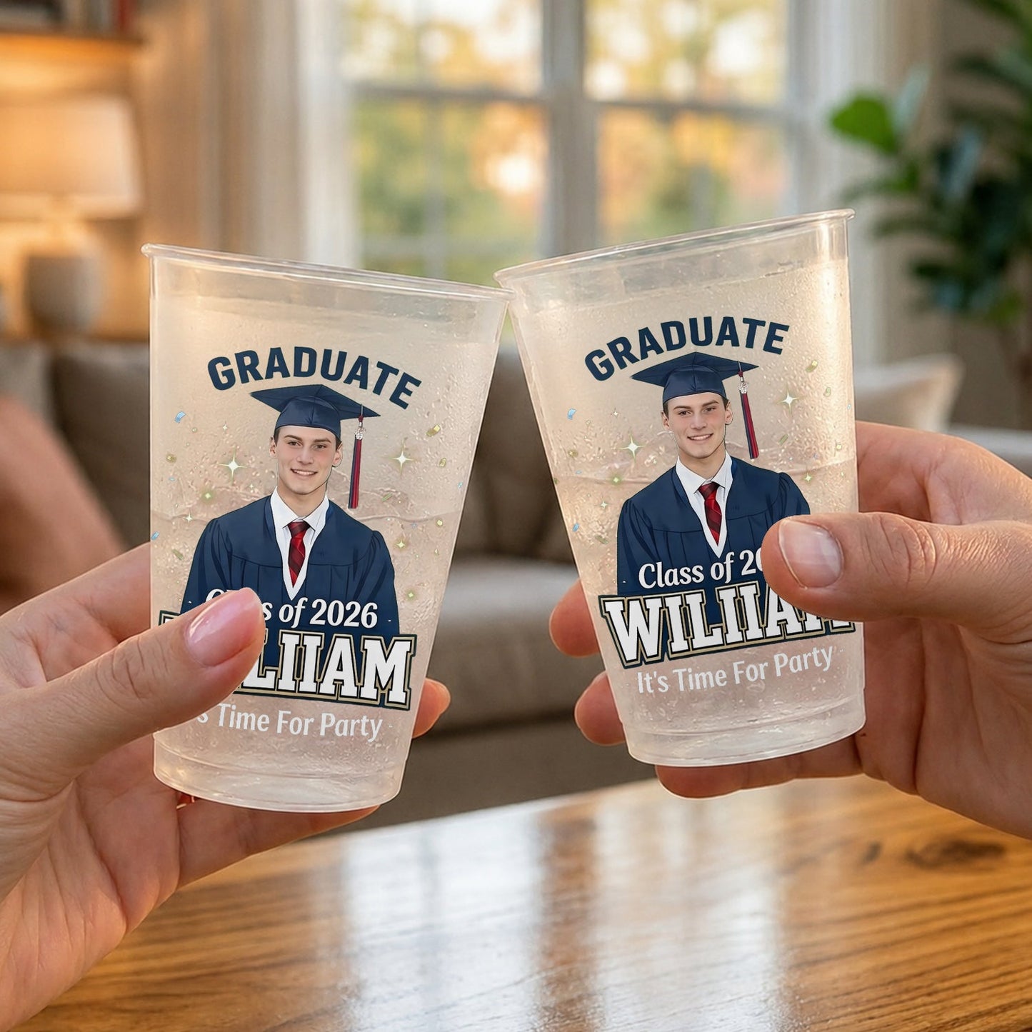 It's Time For Party - Personalized Graduation Frosted Cup