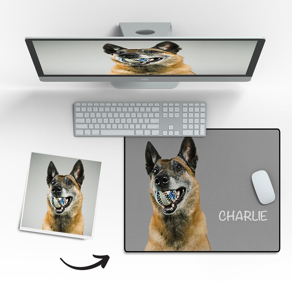 Any Pet Photo - Personalized Pet Photo Mouse Pad