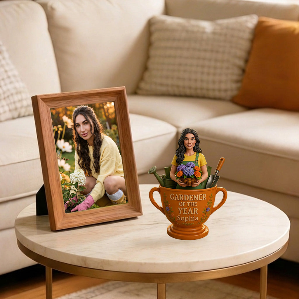 Gardener Of The Year - Personalized Gardening Premium 3D Figurine
