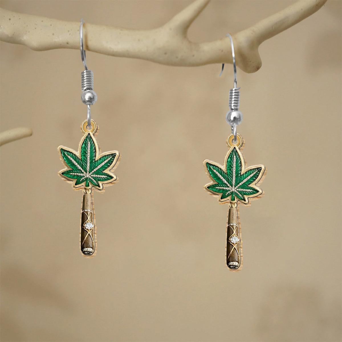 Feeling Dope - Personalized Weed Earrings & Pendants Necklace