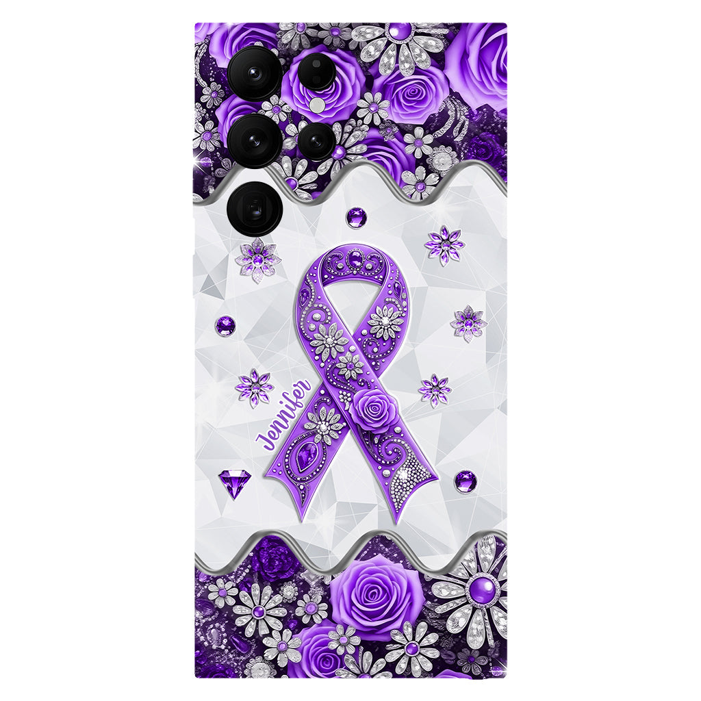 Cancer Awareness - Personalized Pancreatic Cancer Awareness Full Print Phone Case