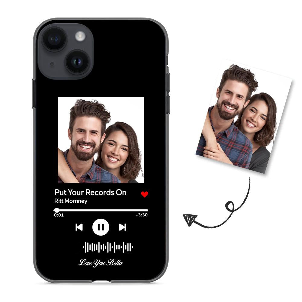 Music Code Song Photo Custom - Personalized Music Code Phone Case