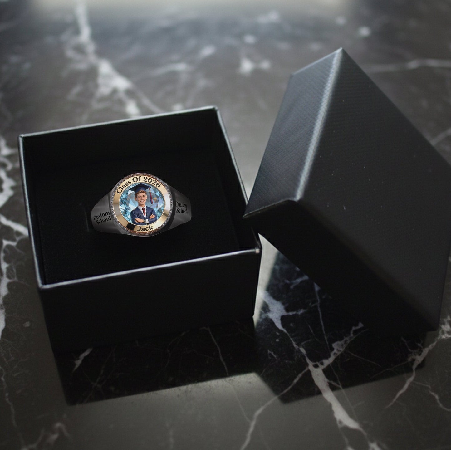 Class Of 2026 - Personalized Graduation Signet Ring