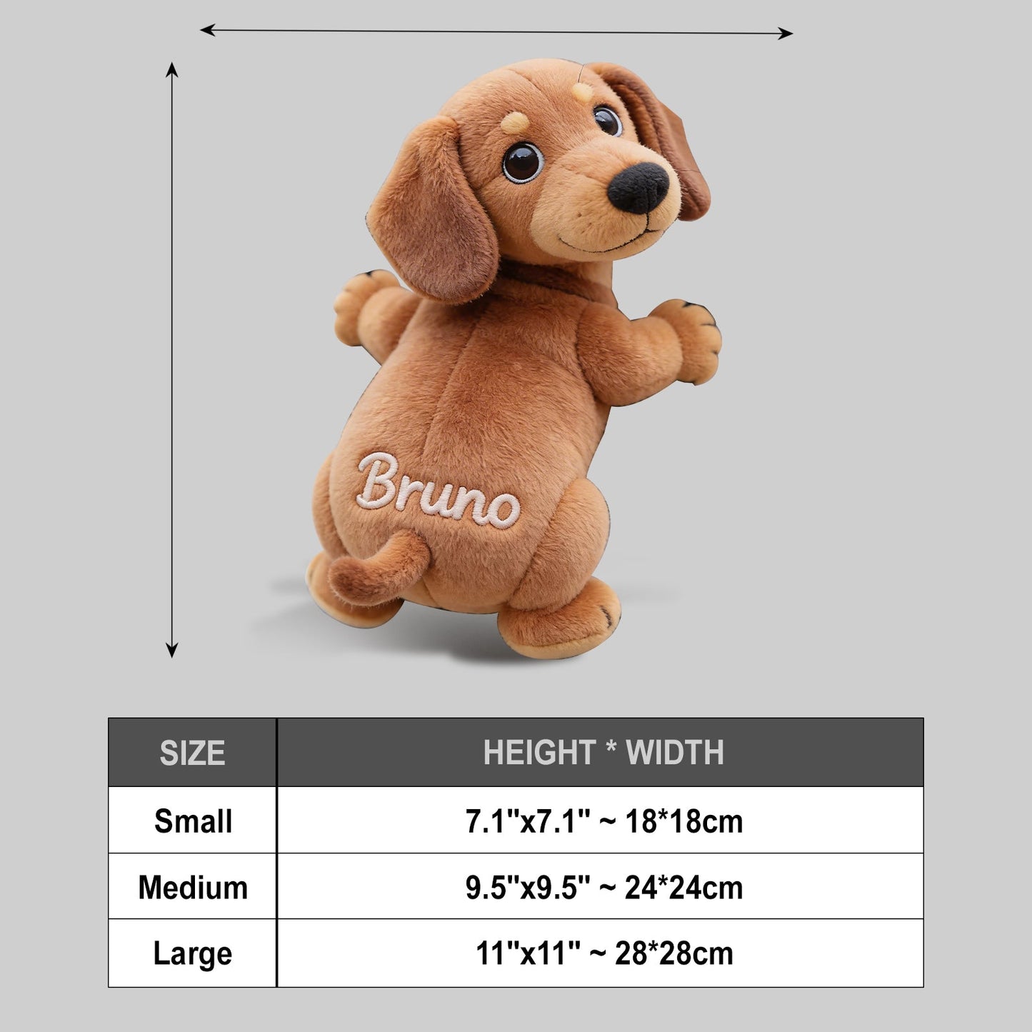 Custom Any Photo - Personalized Dog Plush Crossbag